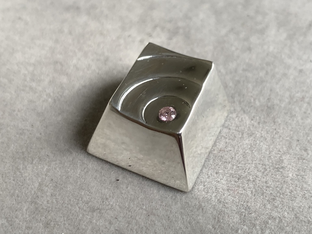 (訳あり品)スターリングシルバーキーキャップ - Ripple