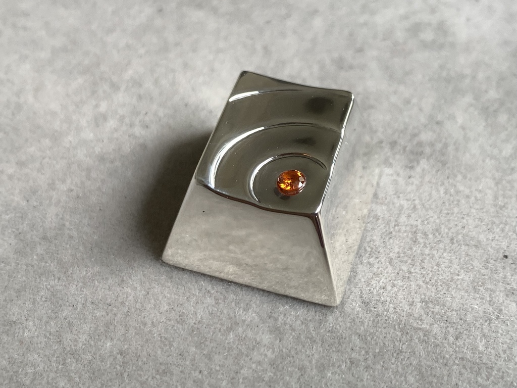 (訳あり品)スターリングシルバーキーキャップ - Ripple