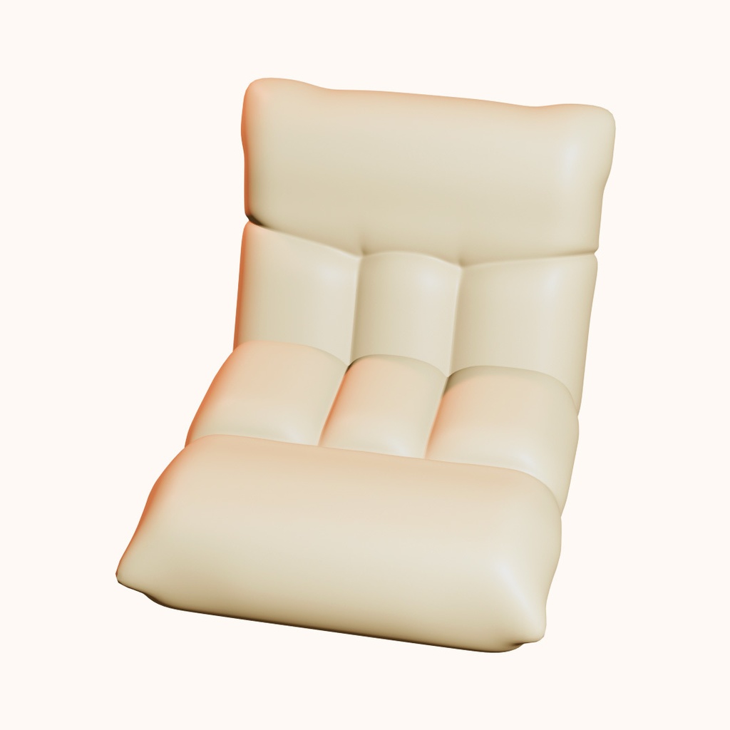 【3D】一人掛けローソファ