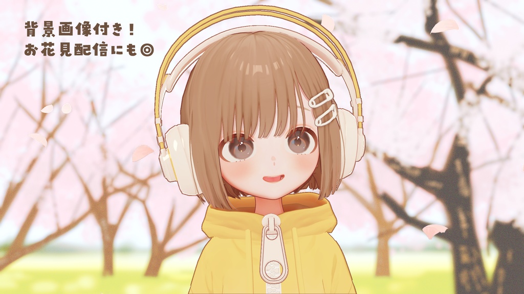 【動画素材】立体的に舞う花びら(3種レイヤー/透過/ループ)