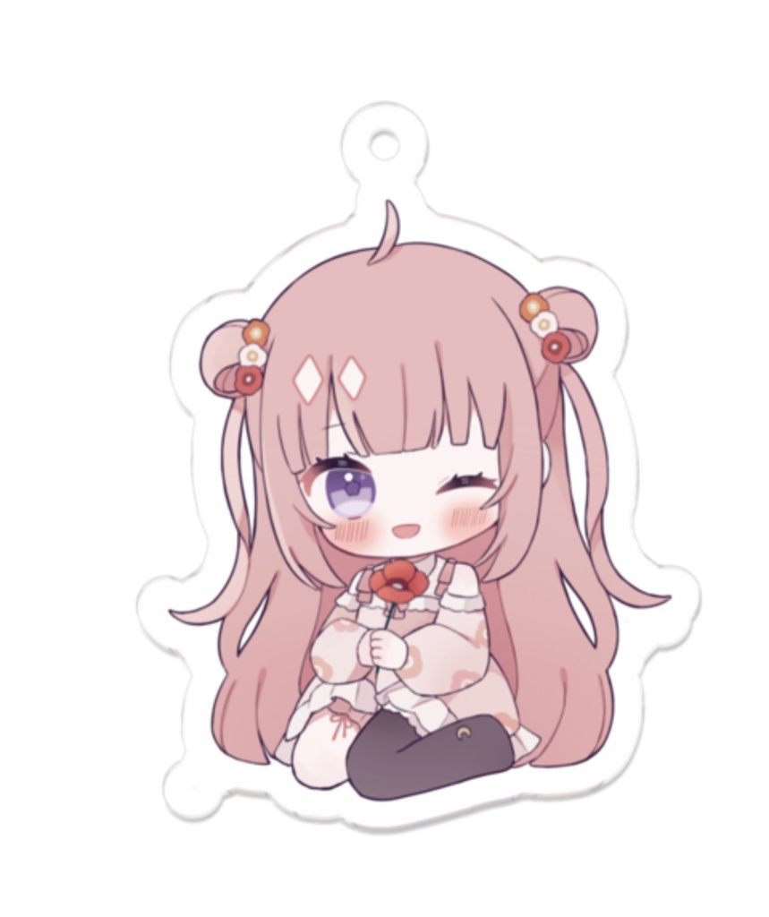 Vデビューアクリルキーホルダー（ウインク）