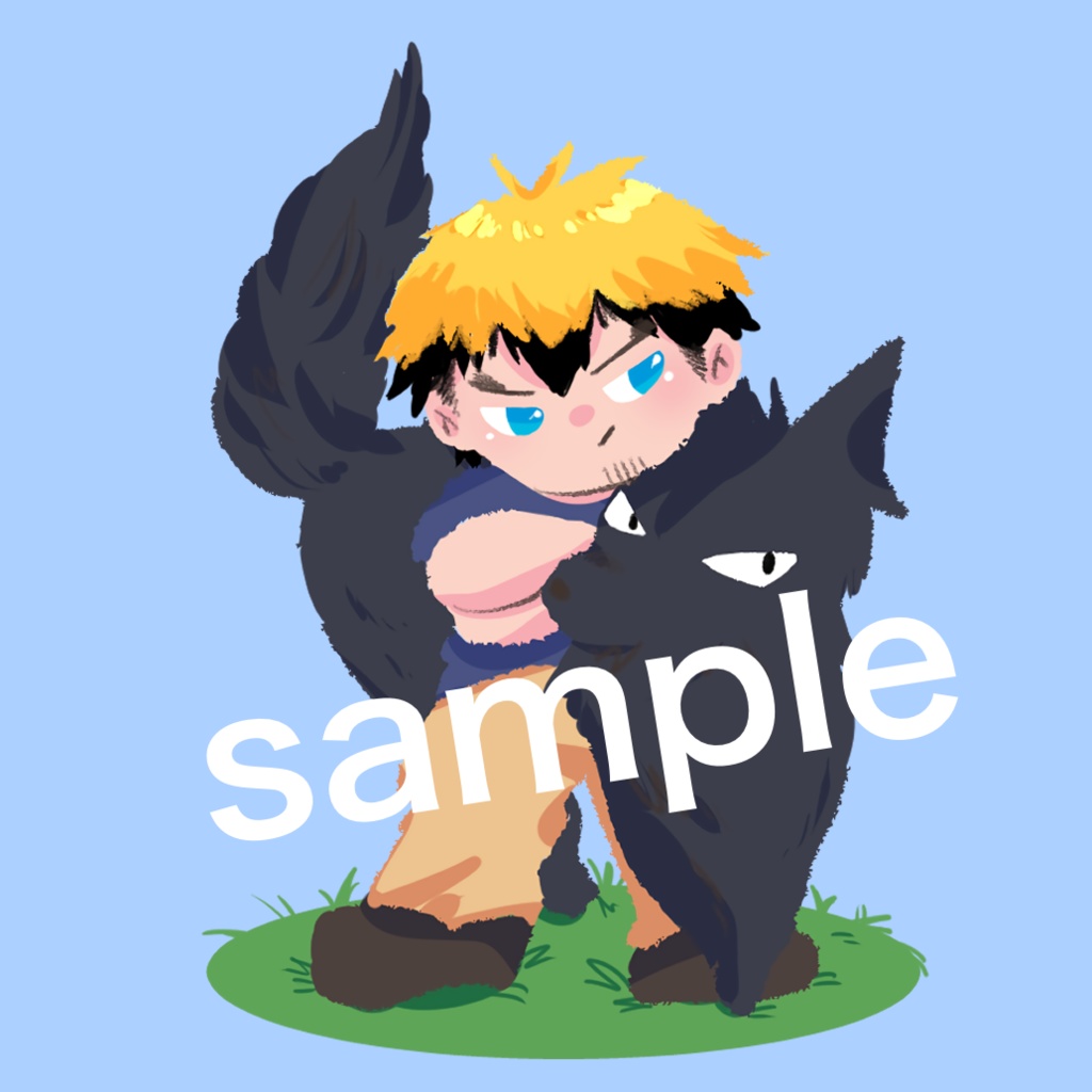 ろくげんさんとオオカミかたぎりアクキー