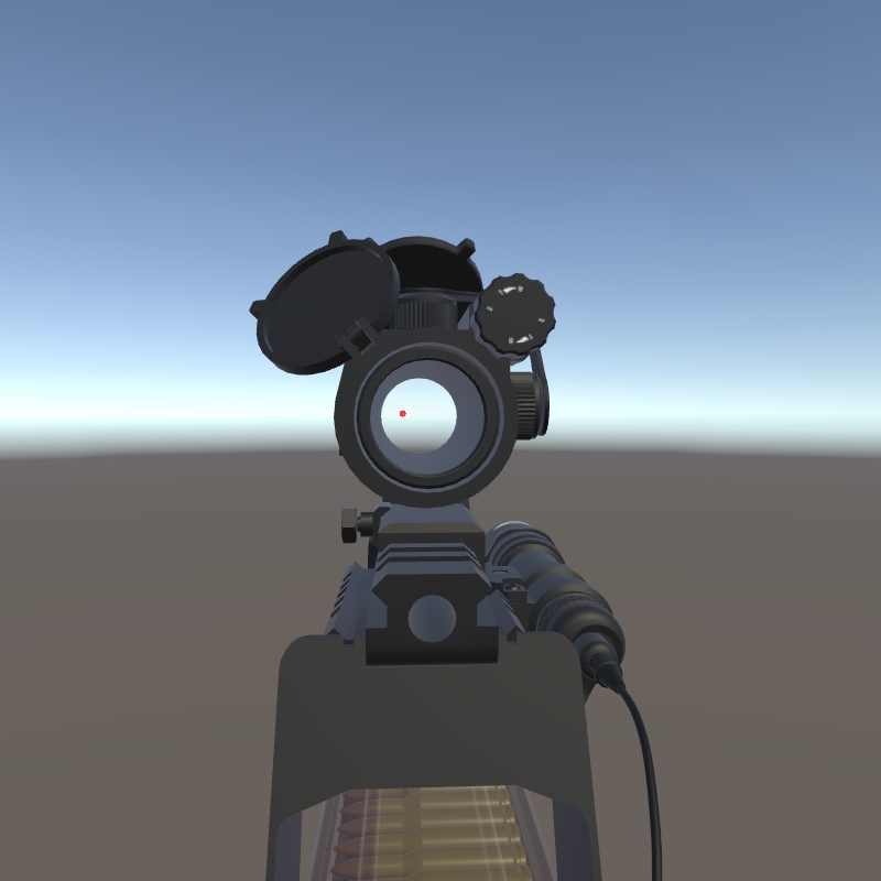 【VRC対応Shader】Simple Reflex Sight Shader