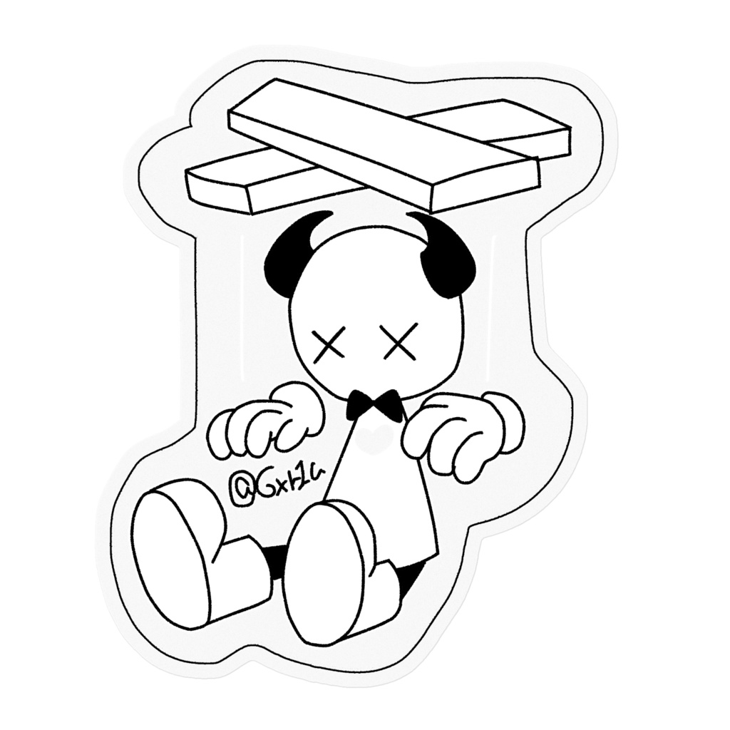 ツノの子操りステッカー