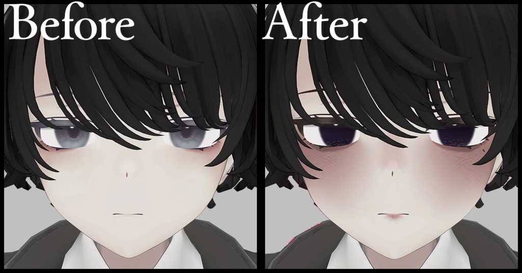 【Menno対応】病みっぽメイク【メイクテクスチャ】 #Lana_Puff