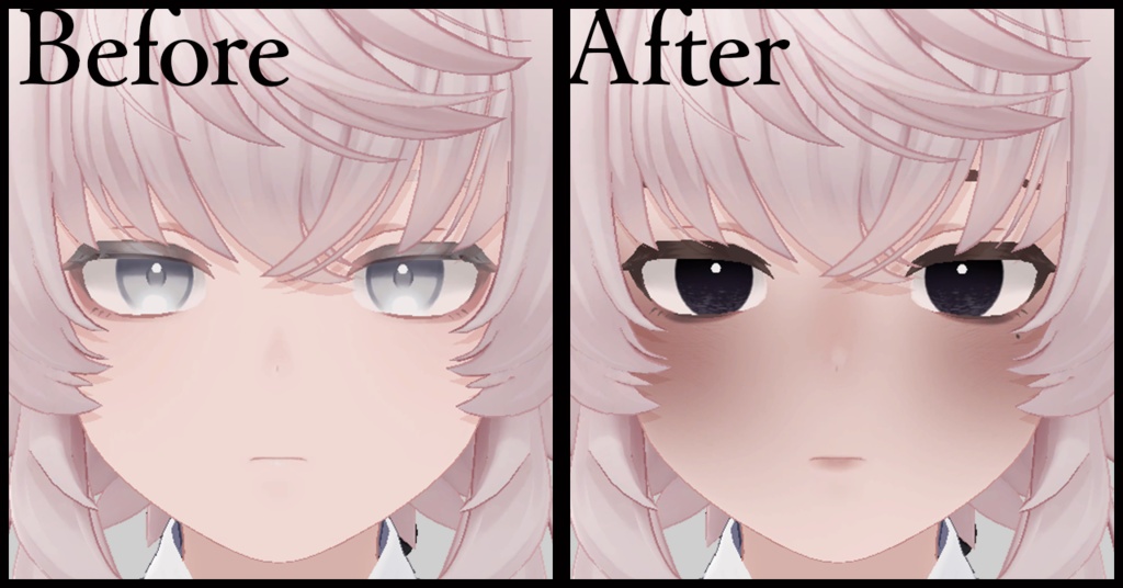 【Toah対応】病みっぽメイク【メイクテクスチャ】 #Lana_Puff