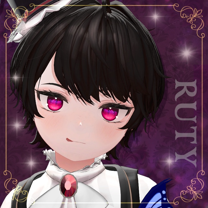 【ルティ- Ruty対応セール・9/6まで】Glow Vamp Eye Texture【16アバター対応】 #Lana_Puff