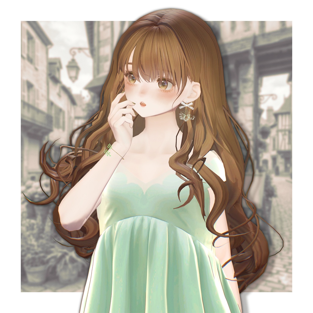 【5/30までセール・ショップフォロワー無料配布中】Brin de Fleur -ブラン・ド・フルール- アームカフ 【VRChat向け3Dアクセサリー】 #Lana_Puff