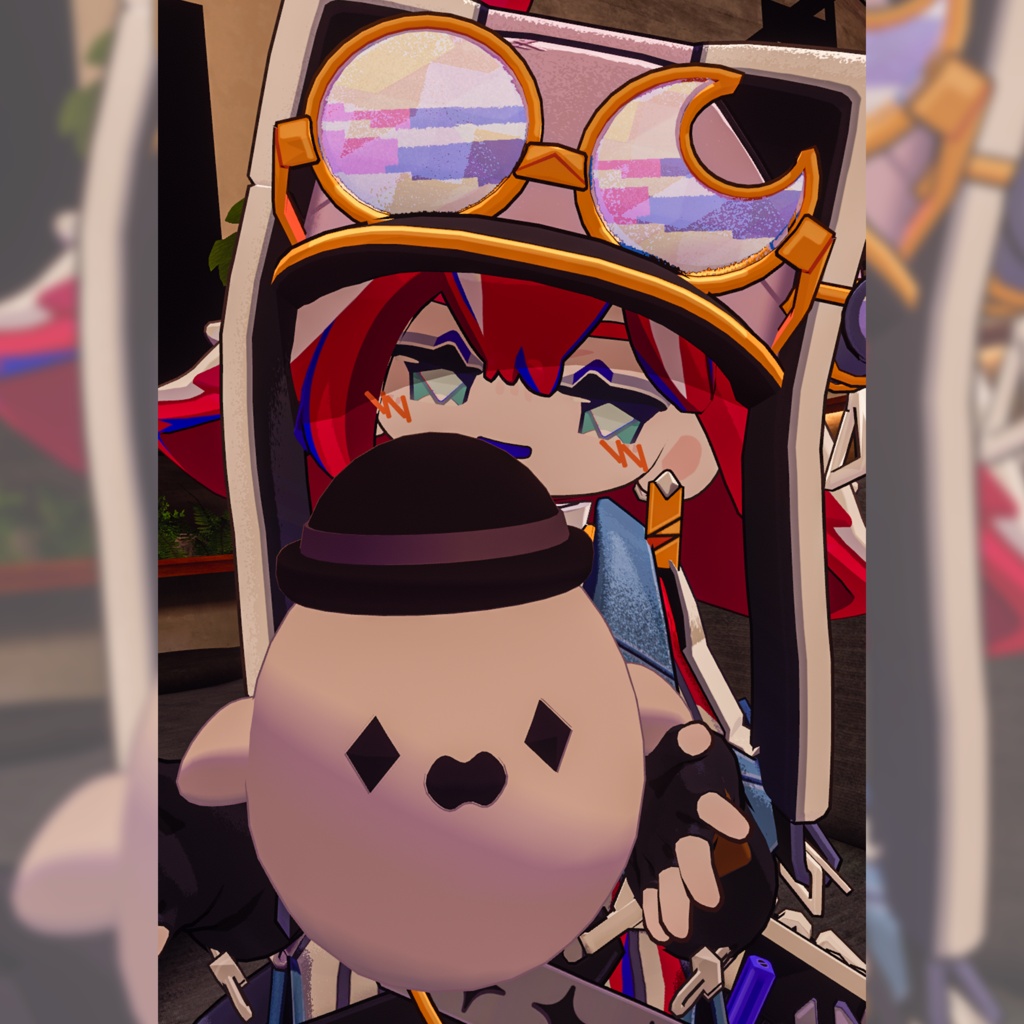 【発売記念セール中/27日まで】もちもちおばけれいる【VRC向けペットギミック】 #Lana_Puff