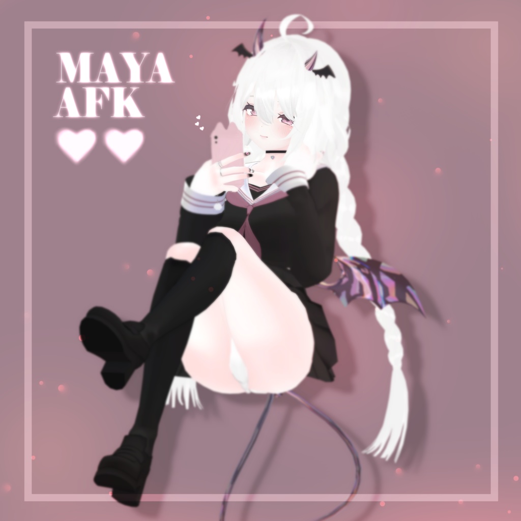 Maya cat phone AFK 💗
