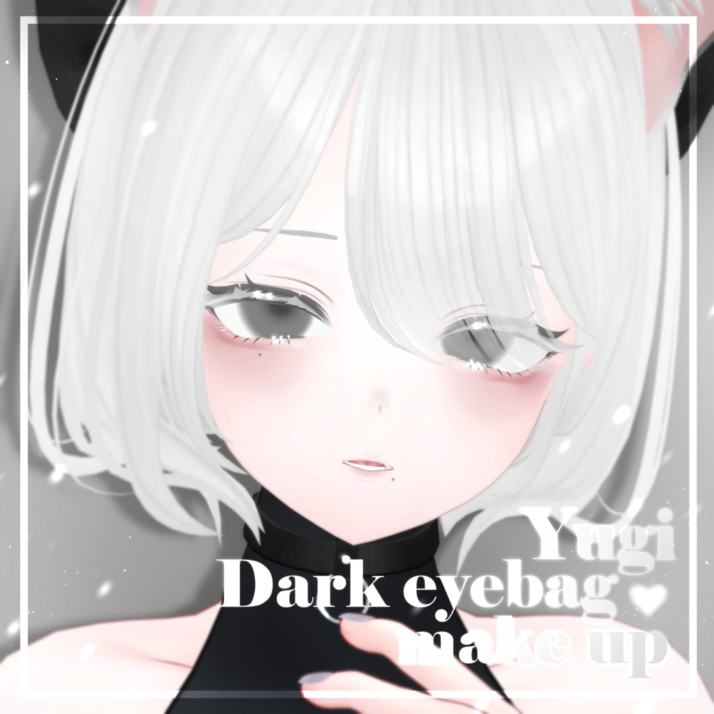 Yugi dark eyebag makeup 🖤