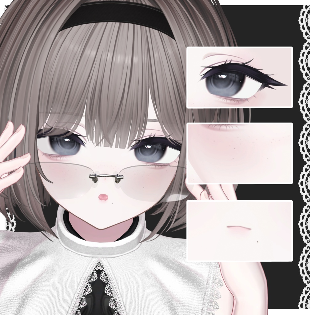 [ milltina対応 ] doll make up & face animation 🖤 缩略图 2
