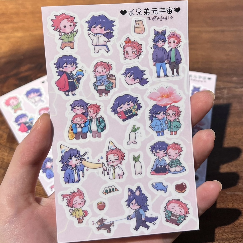 義炭透明シール（＋スマホ壁紙）