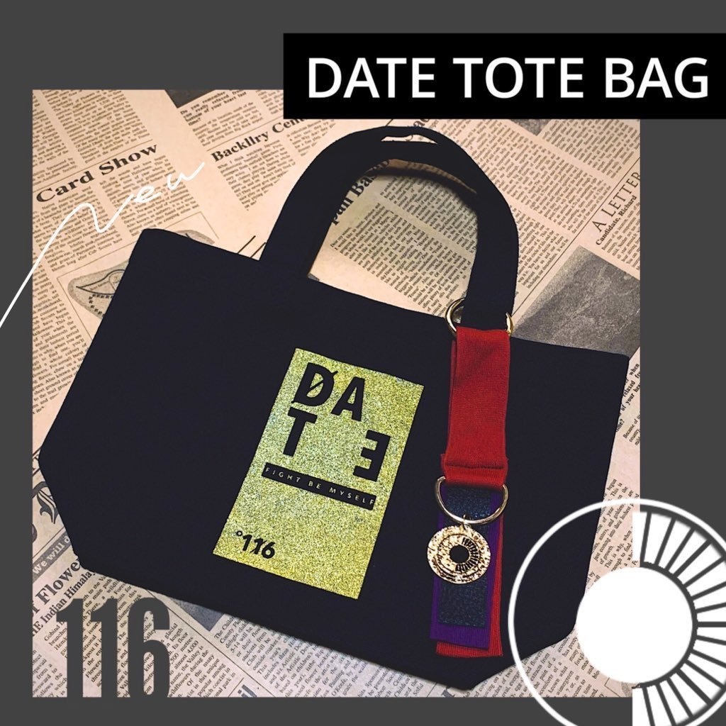 コラボ 黒伊達トートバッグ