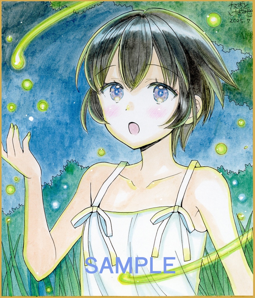 【受注生産】手描き中色紙「オリジナルリクエスト」