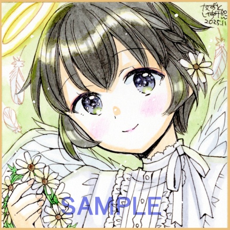 【11月22日22時販売開始】豆色紙2枚セット「天使姉妹」