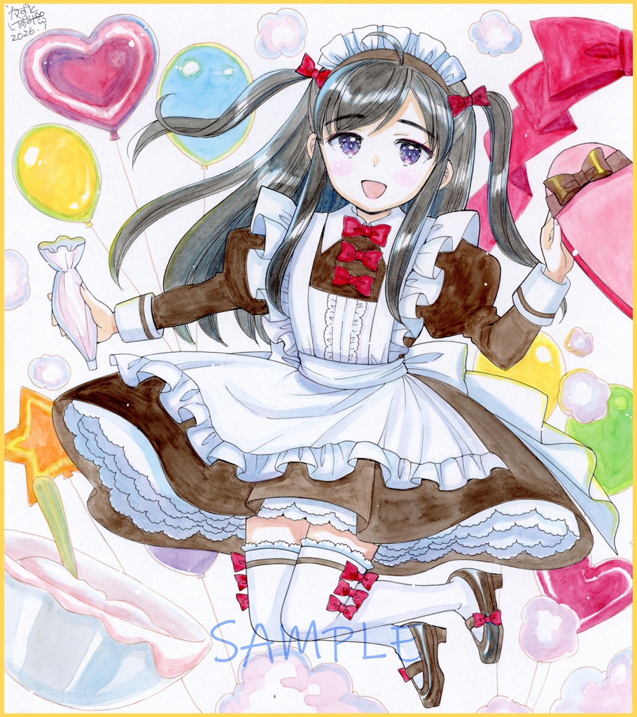 【1月30日22時販売開始】大色紙2枚セット「バレンタイン姉妹」