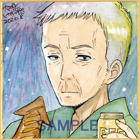 【8月22日22時販売開始】豆色紙2枚セット「大家さんと三枝さん」