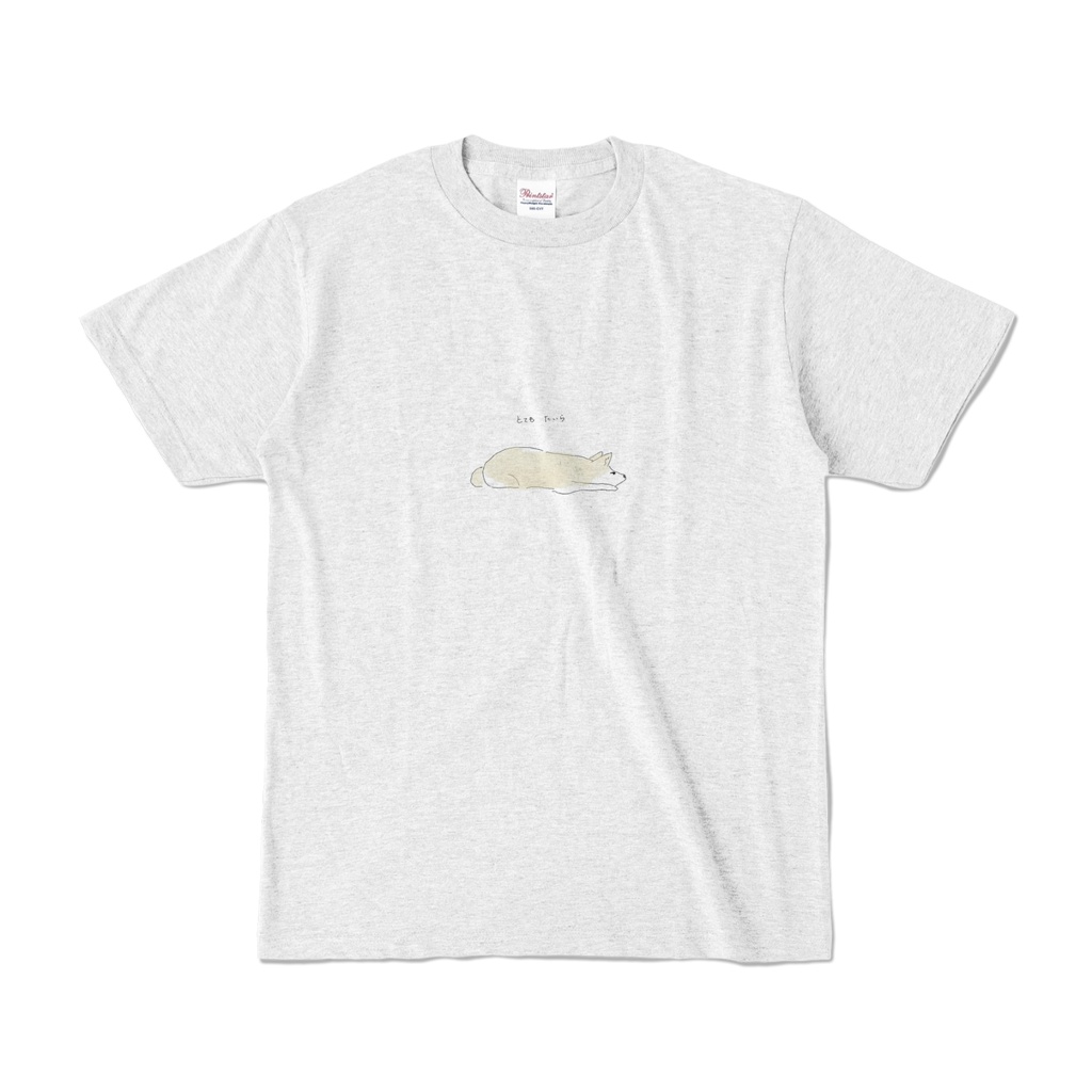 とてもたいらな犬Tシャツ