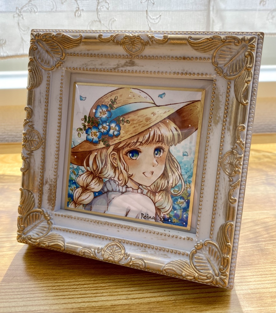 【原画】春を彩る・花の少女豆色紙(全6種類)