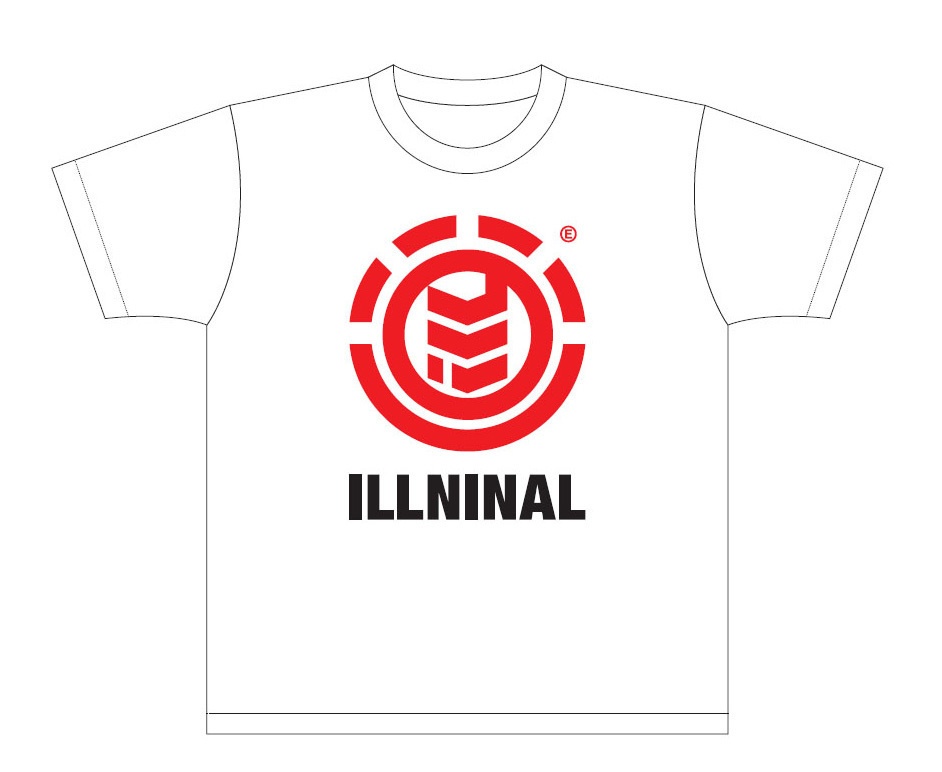 ILLNINAL Tシャツ(WHITE)
