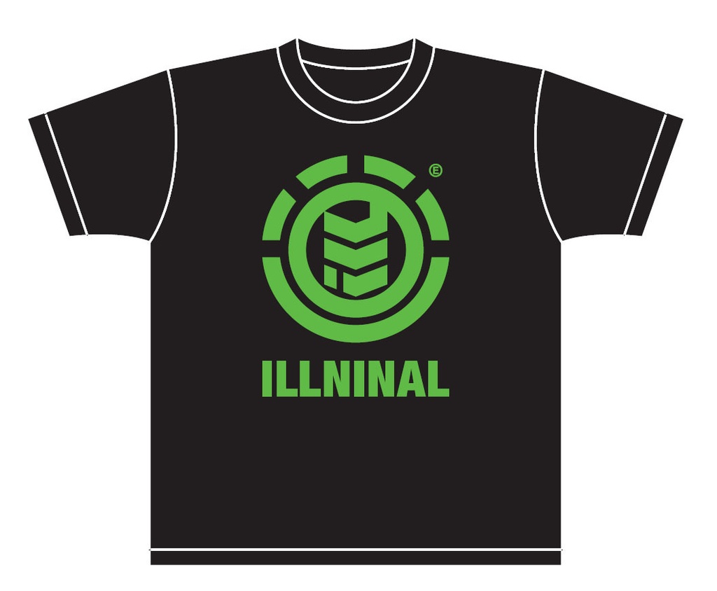 ILLNINAL Tシャツ(BLACK)