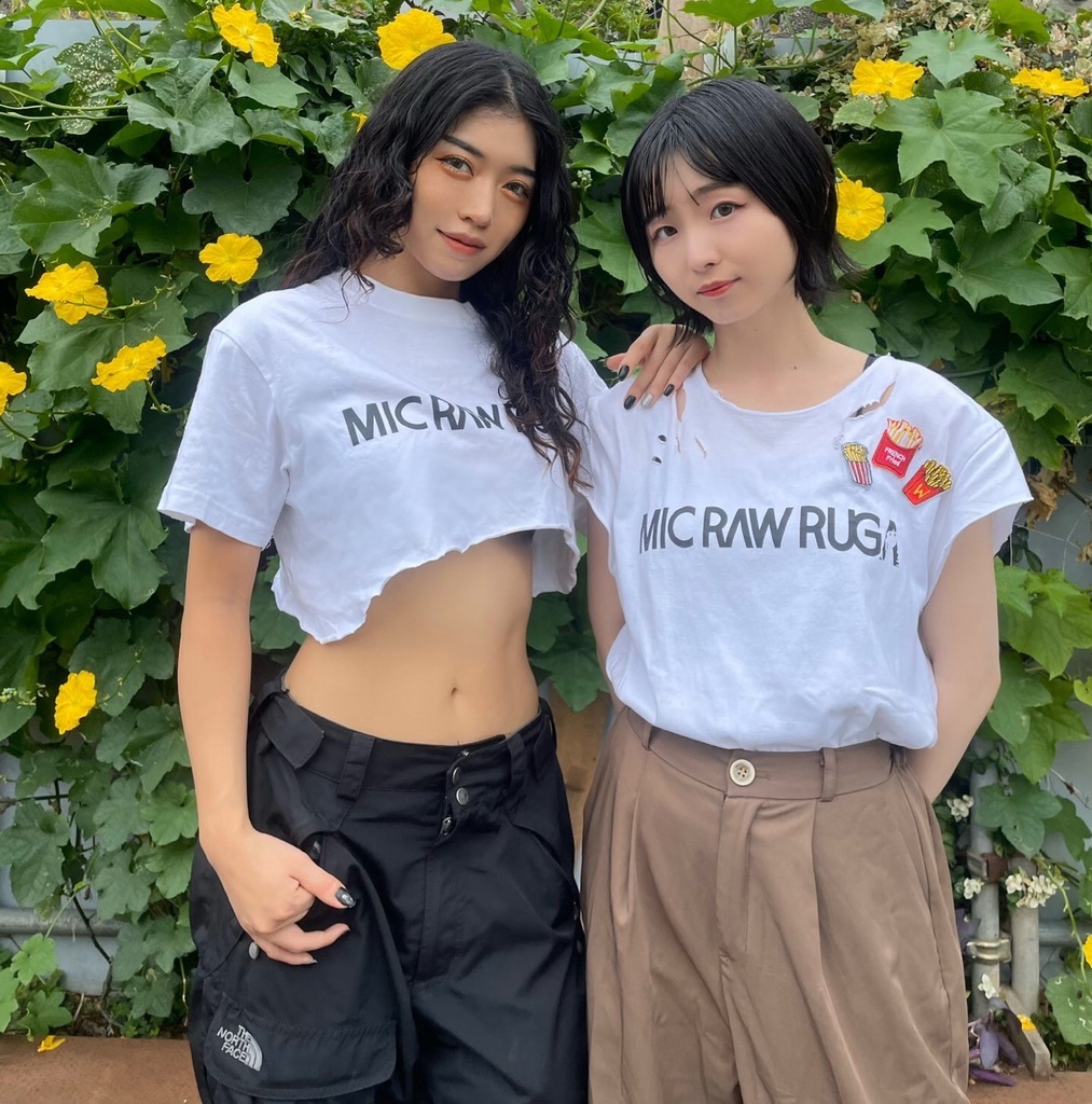 MIC RAW RUGA ロゴTシャツ