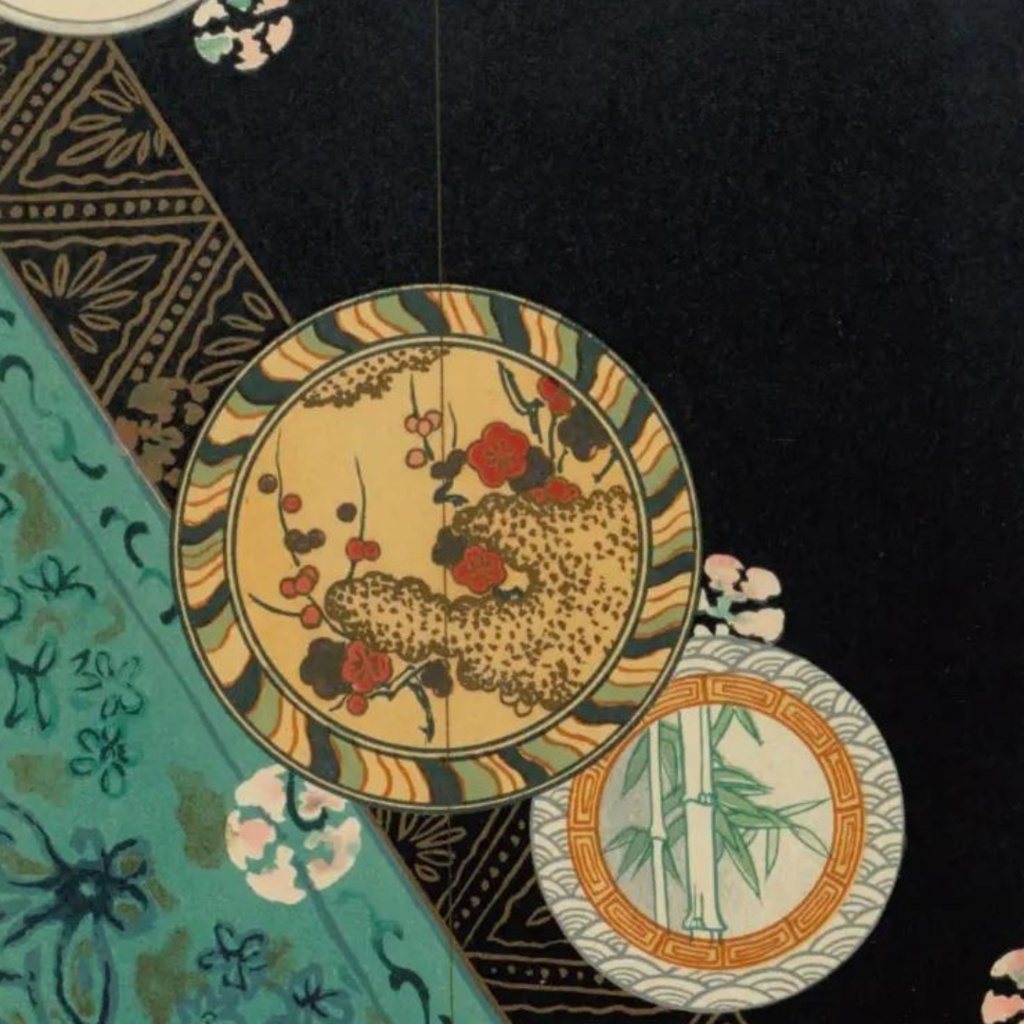 「大正浪漫クリップアート集 ― 『彩美』図案より(PNGデータ)」