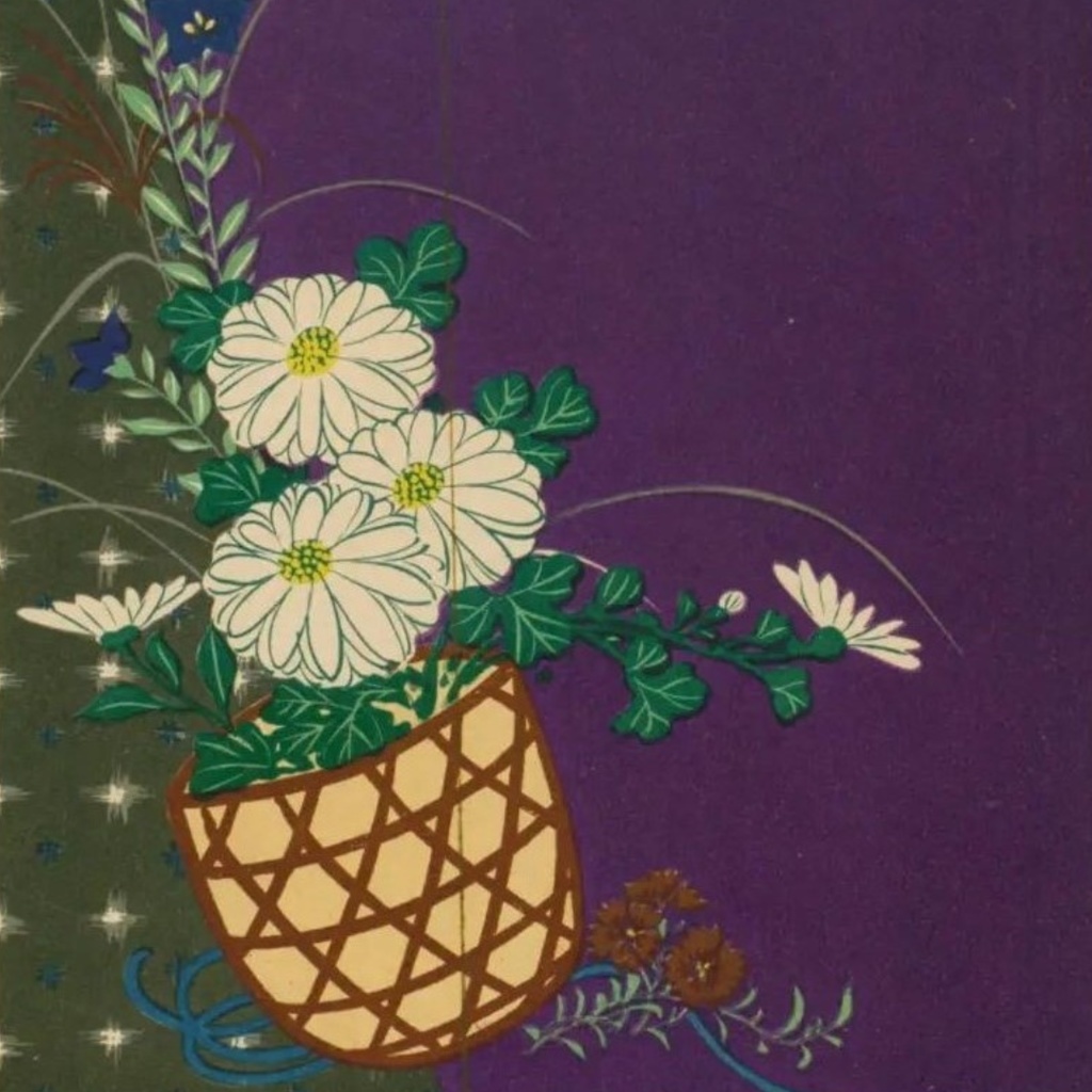 「大正浪漫クリップアート集 ― 『彩美』図案より(PNGデータ)」