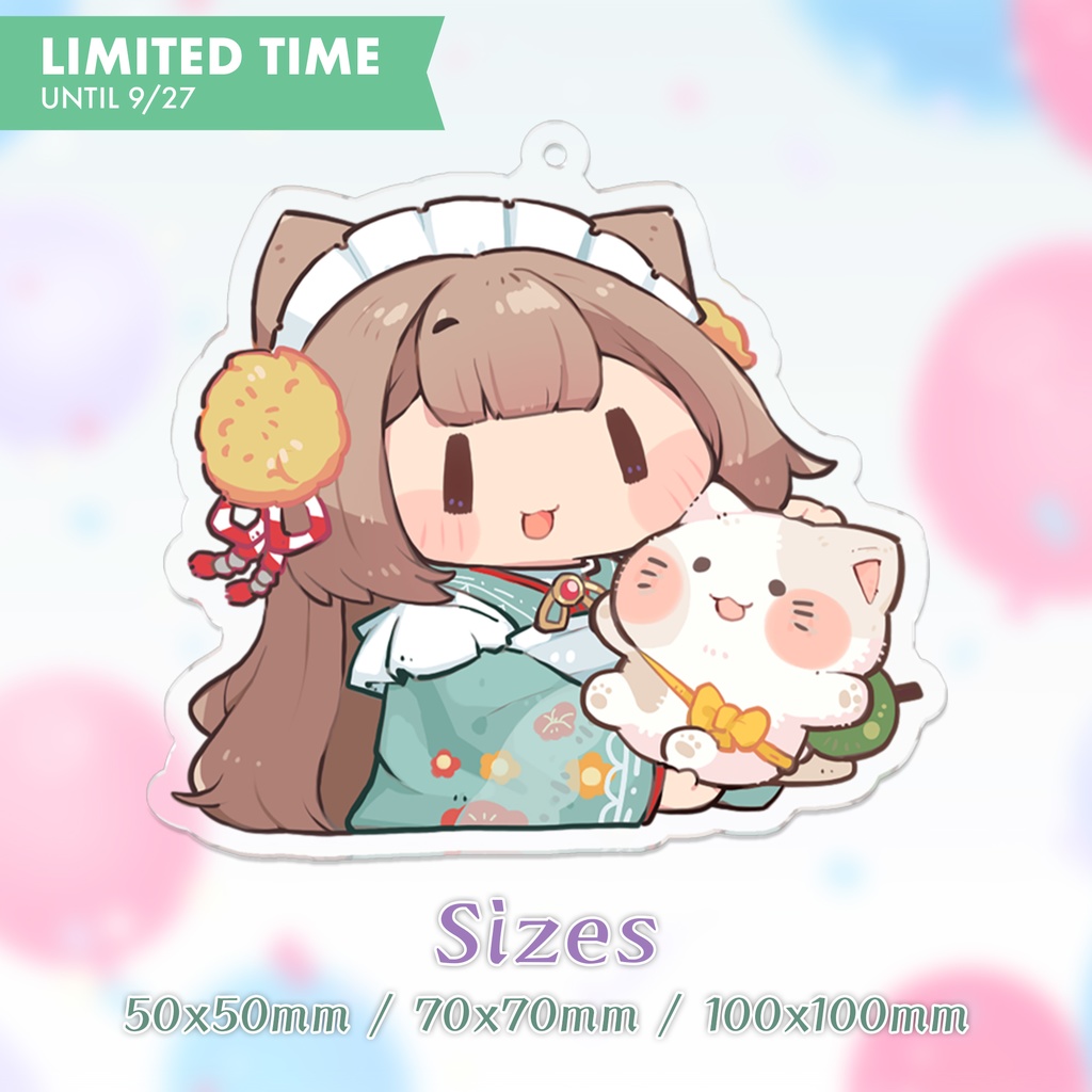 にあにゃんとあんこアクリルキーホルダー / Nianyan and Anko Acrylic Keychain