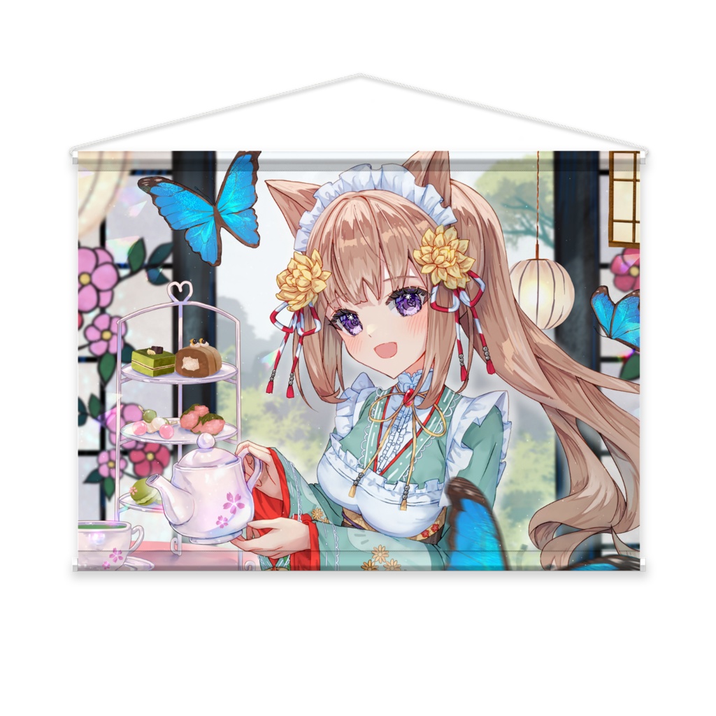 にあにゃんとアフタヌーンティータペストリー / Nianyan Afternoon Tea Tapestry