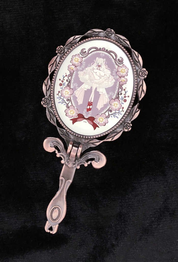 手鏡・フリルバレリーナ　クラシカルカラー