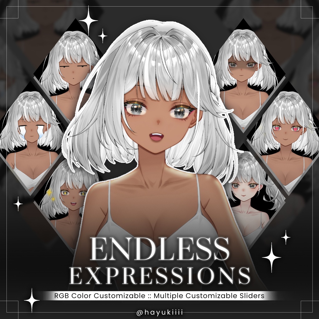 【live2d model】Customizable Vtuber Model, Vtube Studio, Commercial use! (Ready to Use) - Full Body Vtuber Model【live2dモデル】