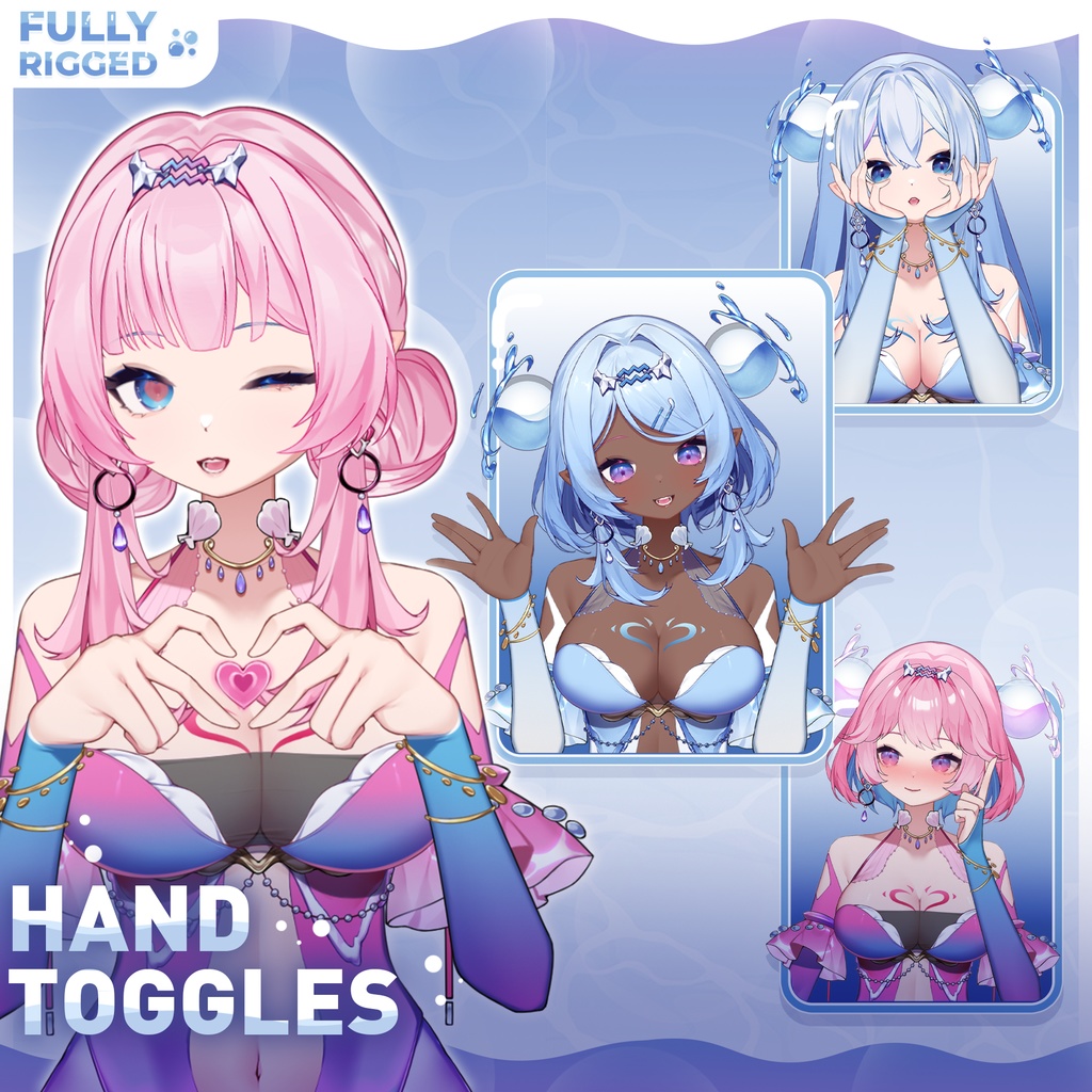 【Live2Dモデル】【汎用モデル】Live2D Semi Customizable Vtuber Model【VtubeStudio対応】