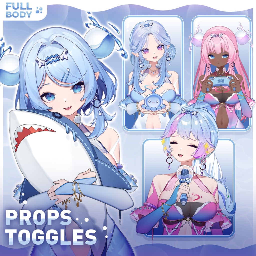 【Live2Dモデル】【汎用モデル】Live2D Semi Customizable Vtuber Model【VtubeStudio対応】