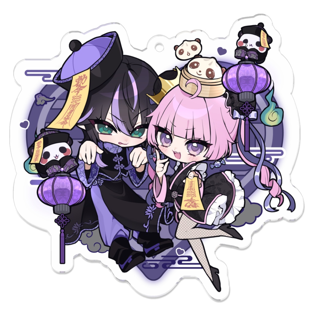 【尾前くう×骸世トウ】コラボアクリルキーホルダー