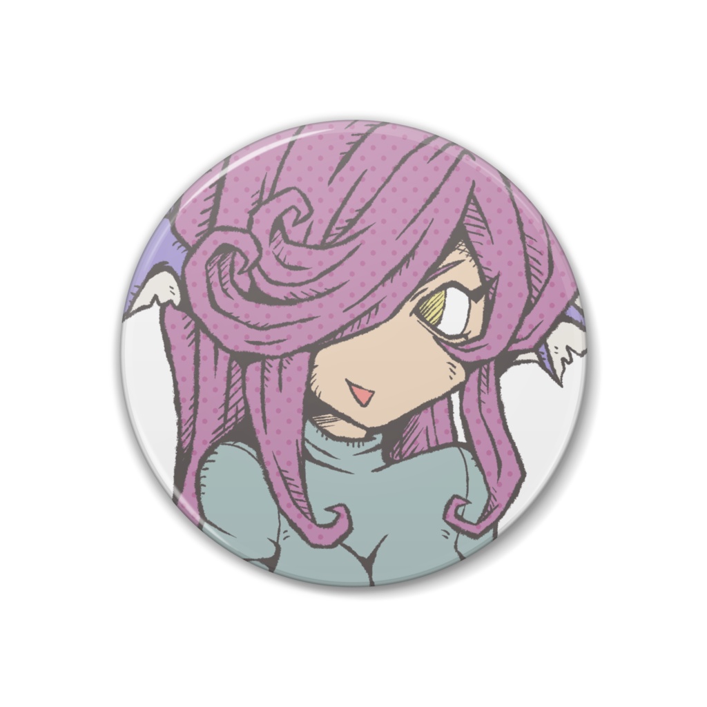 缶バッジ【サキュバスの女の子】