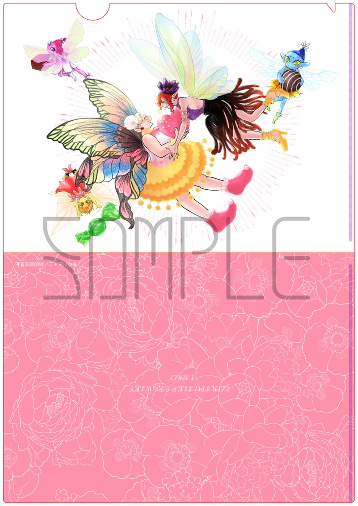 【クリックポスト】女性化A4クリアファイル 6種セット