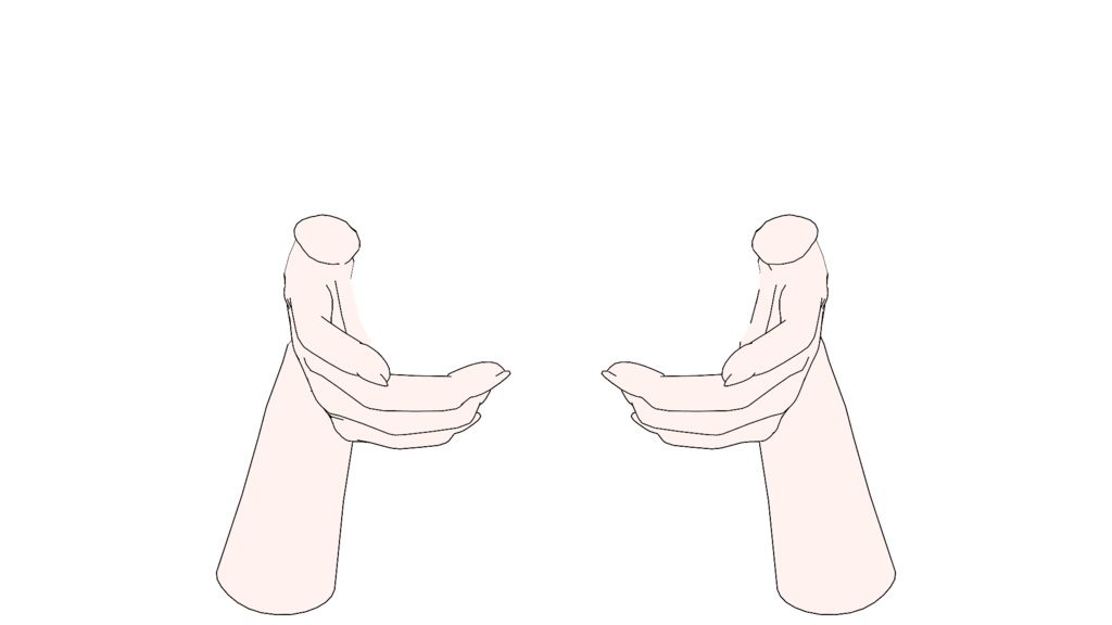 ゲームパッド+手素材