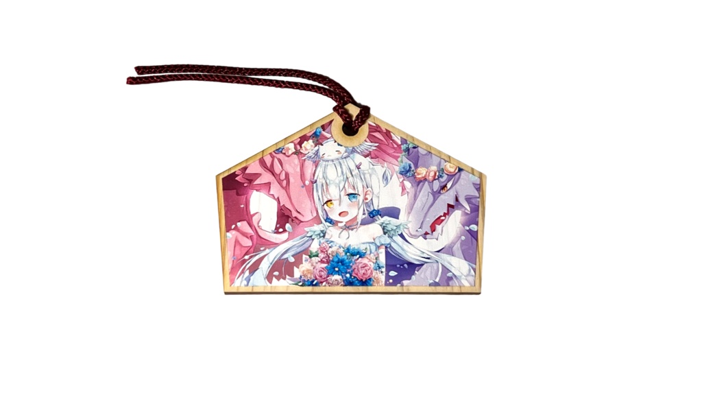 ほわいとドラゴン巫女 心願成就 絵馬