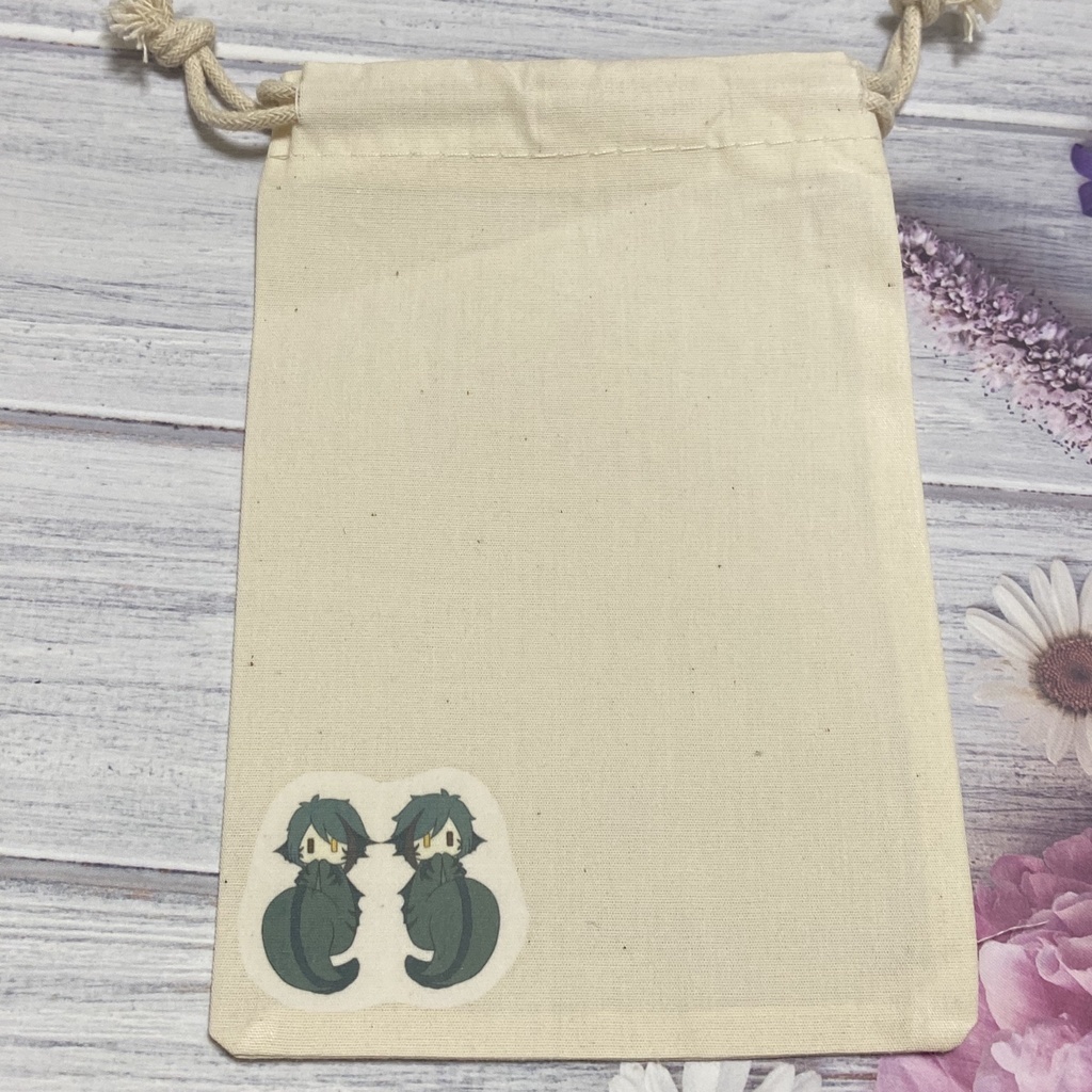 ツイステ フロイド＆ジェイド ちんまりうつぼちゃんミニ巾着