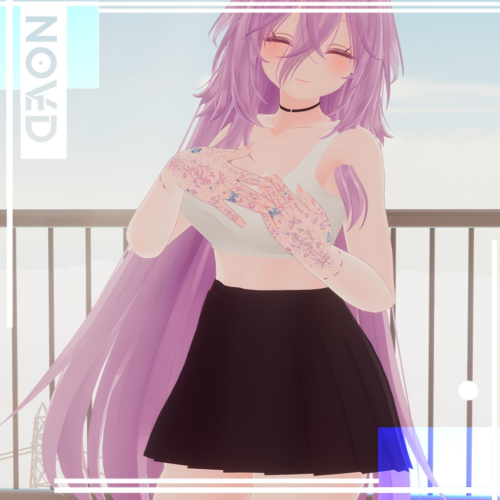 🦋 Mistyc tattos Selestia🦋/入れ墨 *テクスチャ* モデル/HD4K