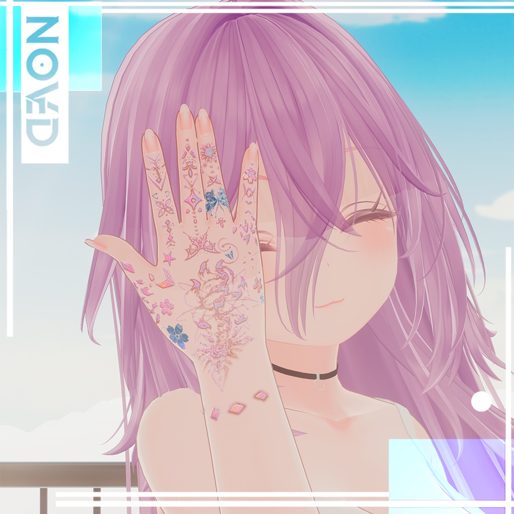 🦋 Mistyc tattos Selestia🦋/入れ墨 *テクスチャ* モデル/HD4K