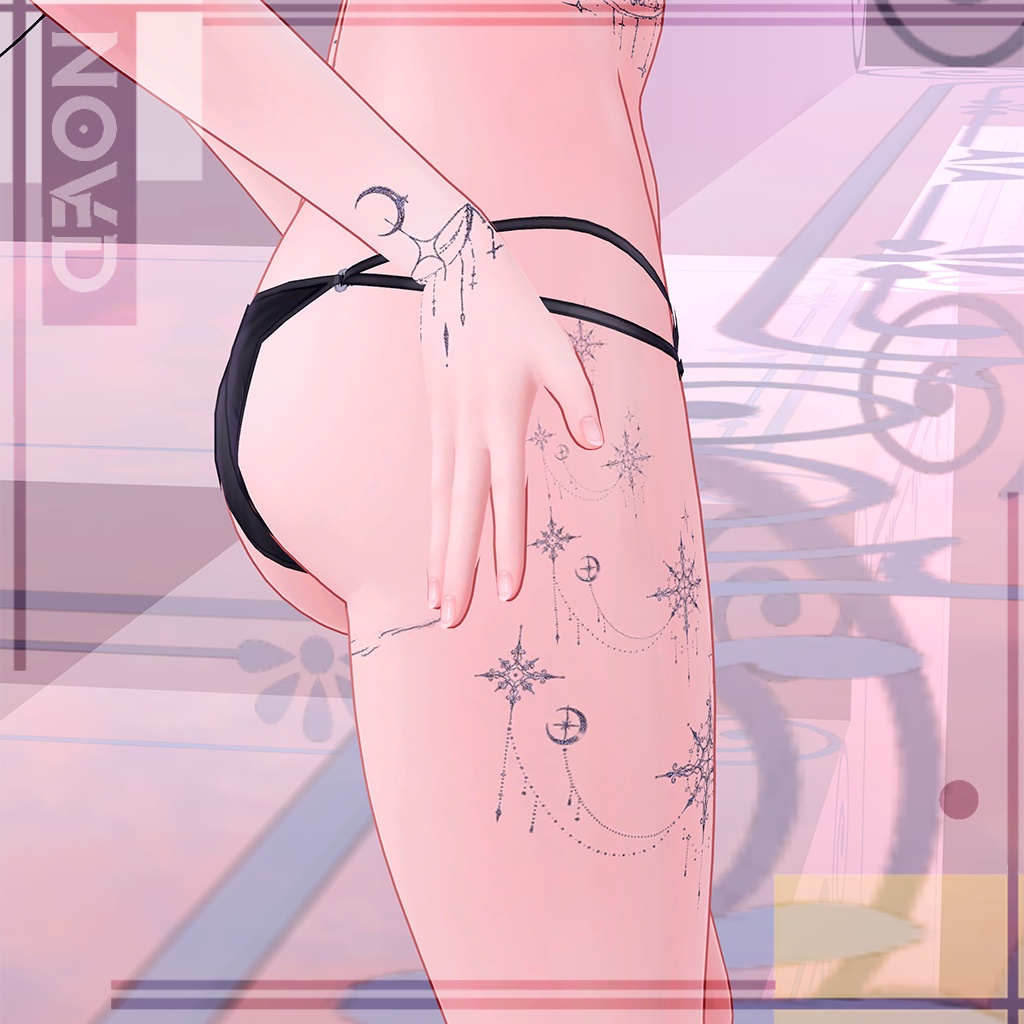 x🌟Astrasl Tattos ☄️X/入れ墨 *テクスチャ* モデル/HD