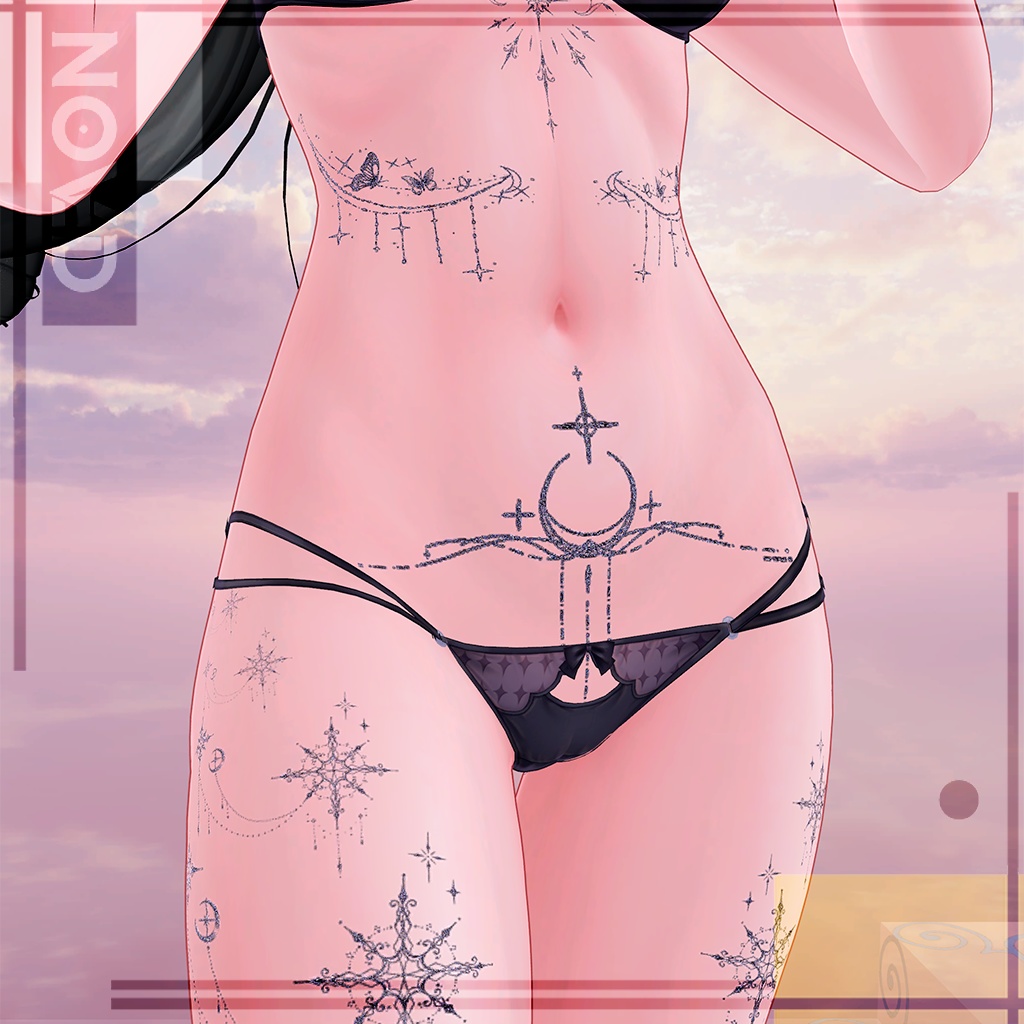 x🌟Astrasl Tattos ☄️X/入れ墨 *テクスチャ* モデル/HD