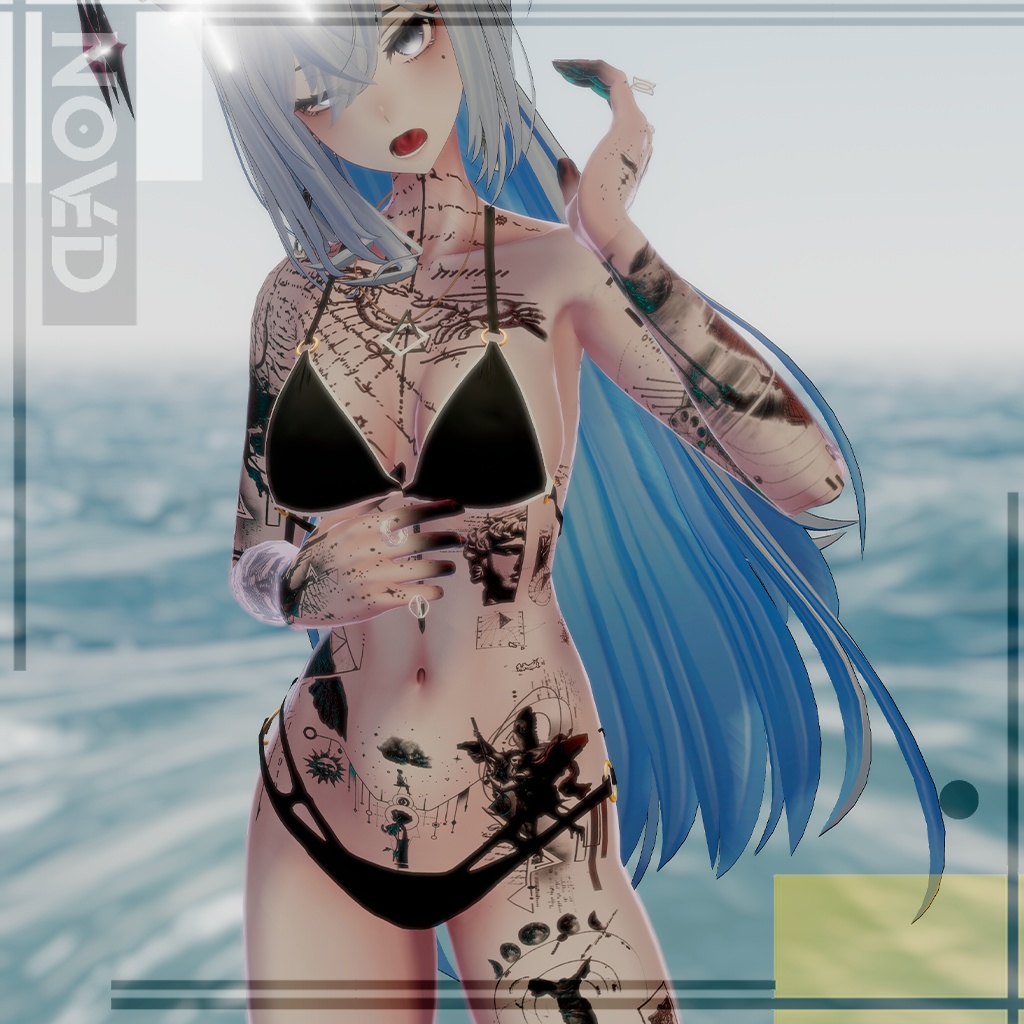 🏵️Solaris Ink Tatto🏵️/入れ墨 *テクスチャ* モデル/HD