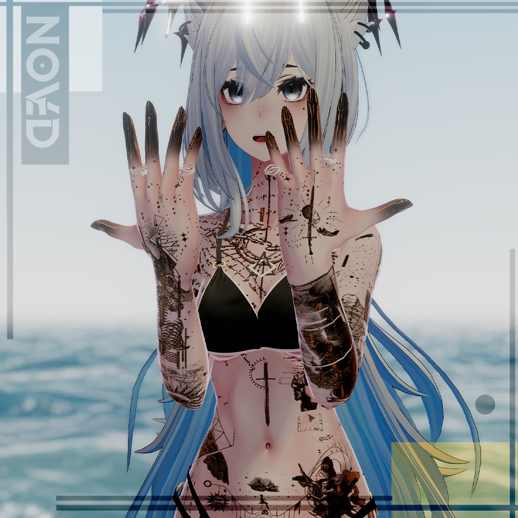 🏵️Solaris Ink Tatto🏵️/入れ墨 *テクスチャ* モデル/HD