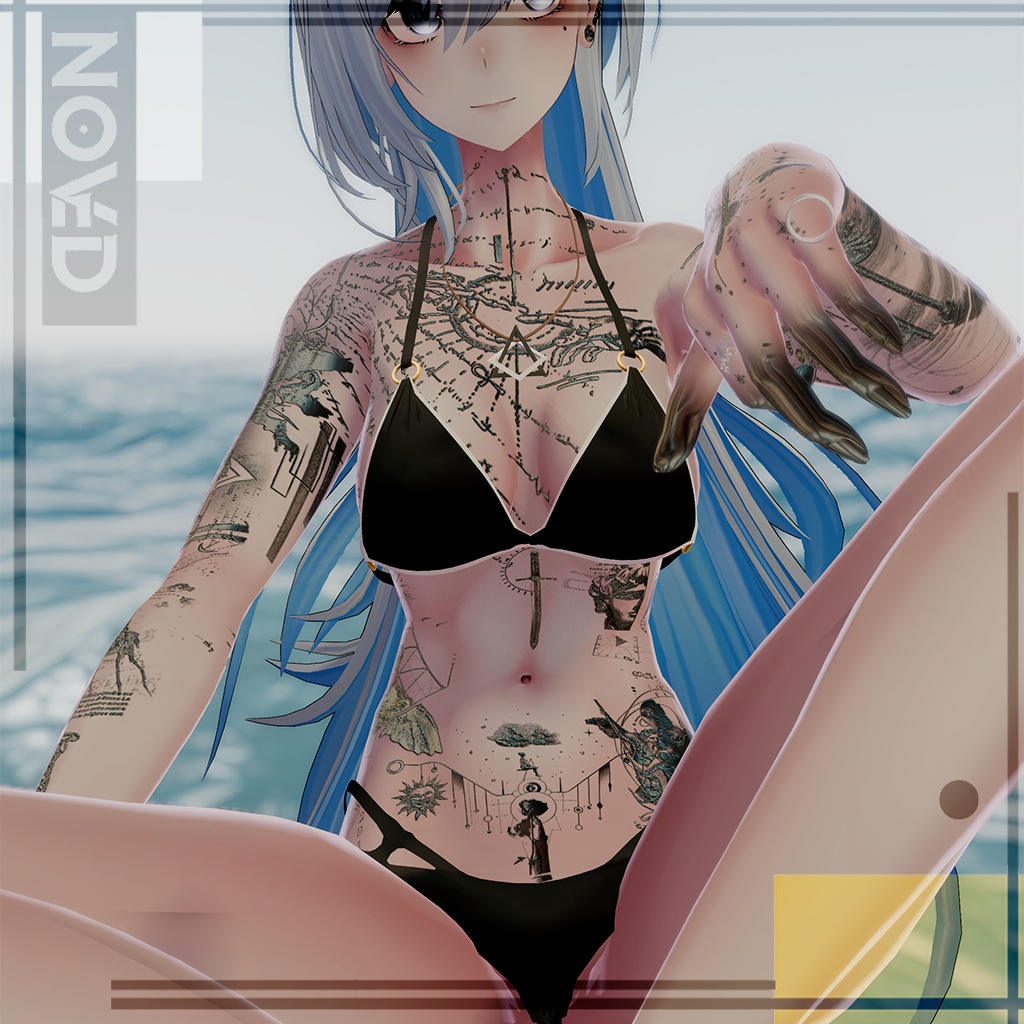 🏵️Solaris Ink Tatto🏵️/入れ墨 *テクスチャ* モデル/HD