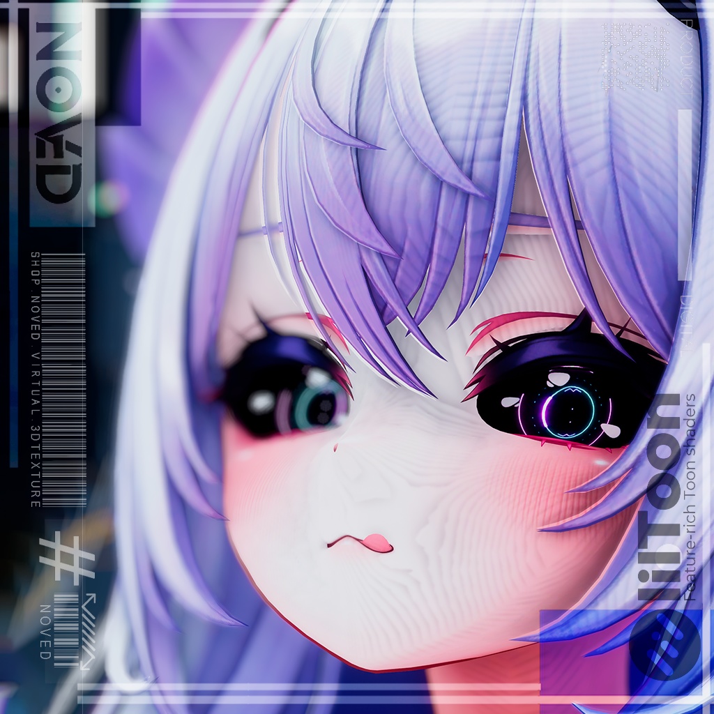 【Cyber HoloPulse/サイバーホロパルス】Eye animation HD texture+5Types BaseColor's