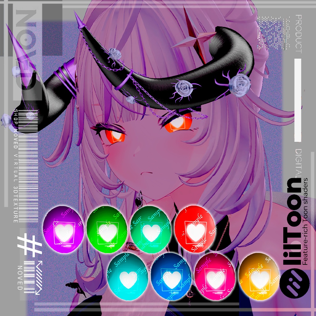 【6アバター対応】 EyeLove Eye Texture 💖Blossom💖